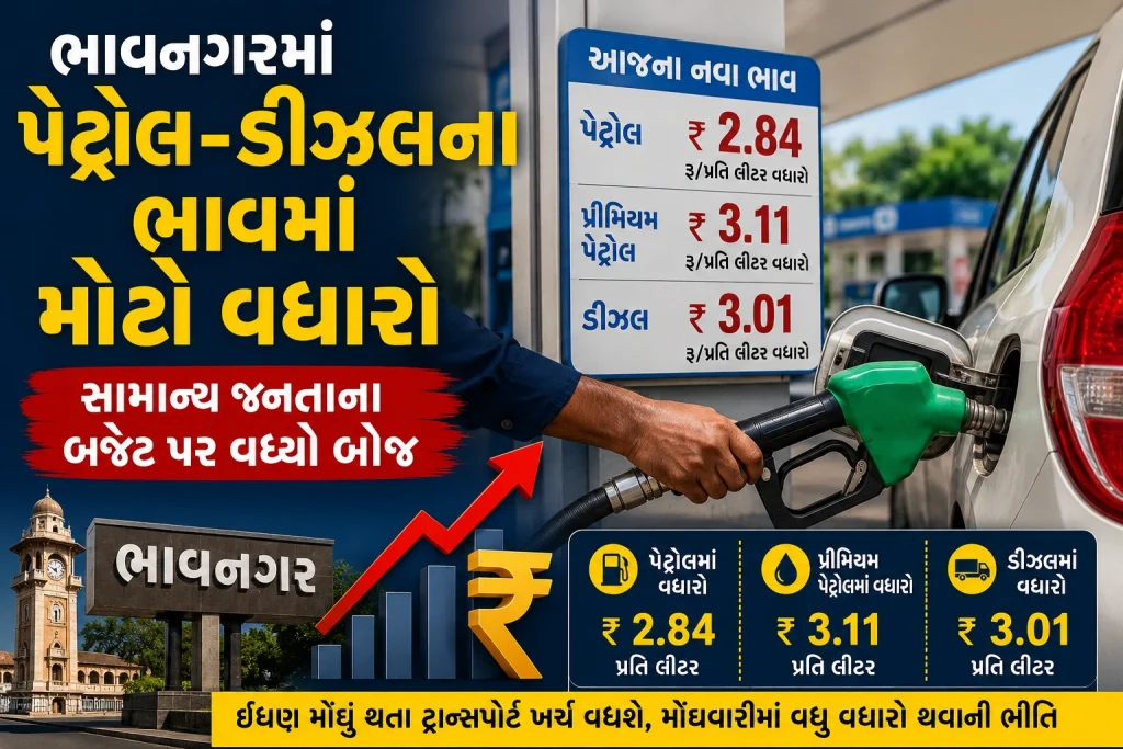 Petrol Diesel Price Bhavnagar