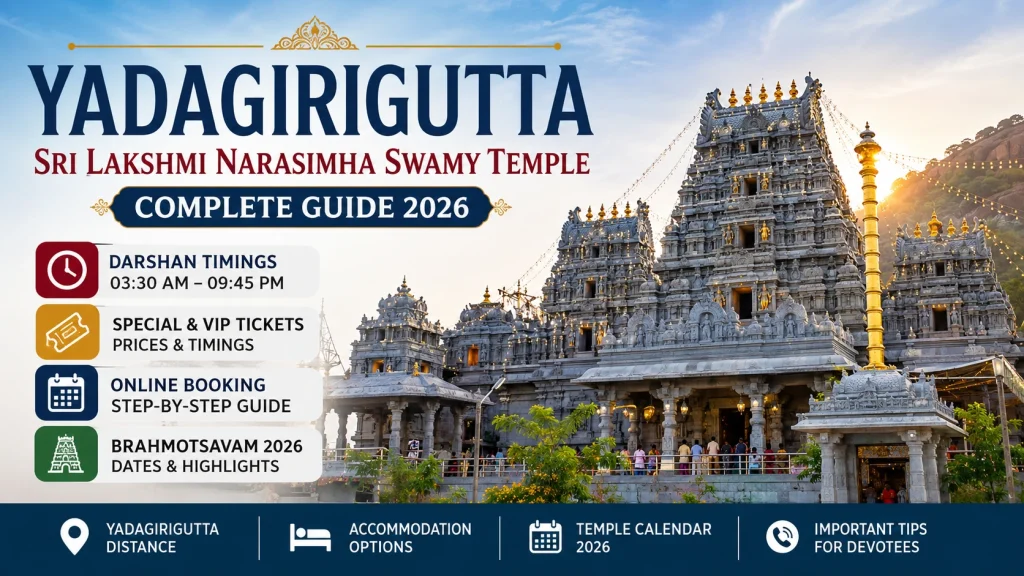 Yadagirigutta Temple Darshan 2026
